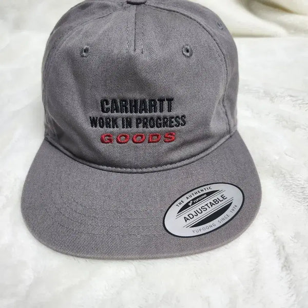[BUNJANG] Carhartt WIP Adjustable Logo Embroidered Baseball Cap Grey / 칼하트 워크인프로그레스 볼캡 그레이