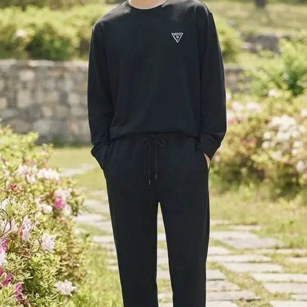 [BUNJANG] Guess Men's Black Training Set XXL / GUESS 남성 블랙 트레이닝 세트 (XXL)