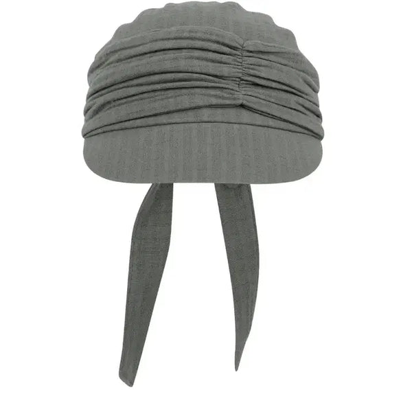 [BUNJANG] COYSEIO Knot Shirring Cap Grey / 코이세이오 노트 셔링 캡 그레이
