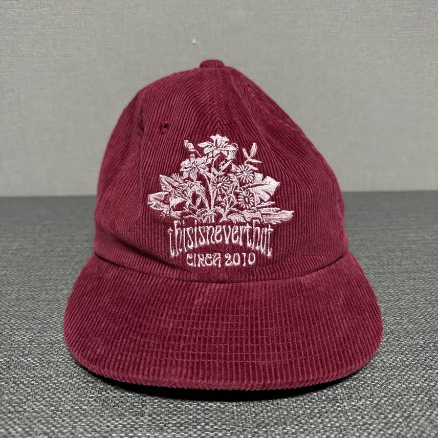 [BUNJANG] thisisneverthat Corduroy Ball Cap Burgundy / 디스이즈네버댓 코듀로이 볼캡 버건디