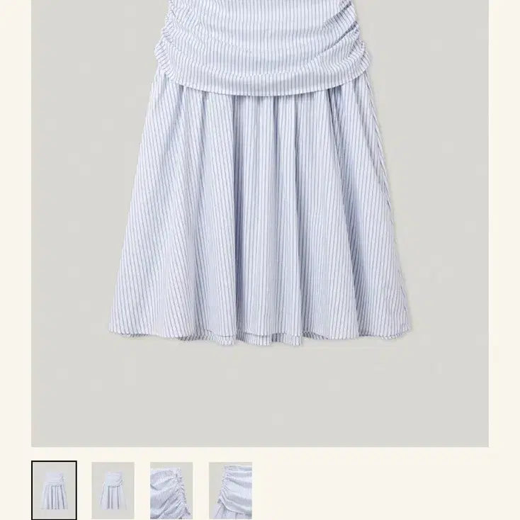 [BUNJANG] Smoothmood Dahlia Skirt Blue Striped / 스무드무드 달리아 스커트 Dahlia Skirt Blue Striped