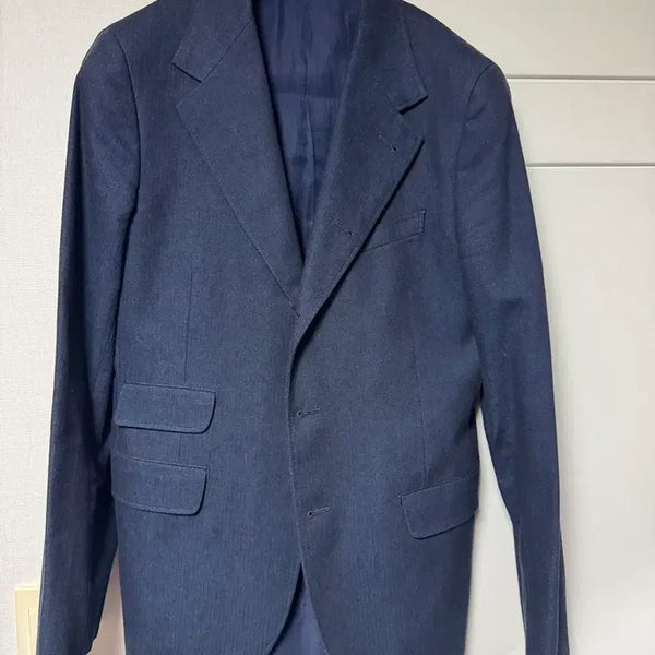 [BUNJANG] RRL Indigo Cotton Herringbone Setup / RRL 더블알엘 인디고 코튼 셋업(38R/32)