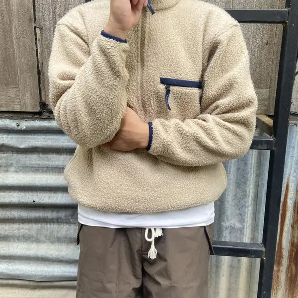 [BUNJANG] L.L.Bean 80s Vintage Fleece Khaki / XL] 엘엘빈 80s 빈티지 후리스 (L.L.Bean 올드 플리스) 칸예