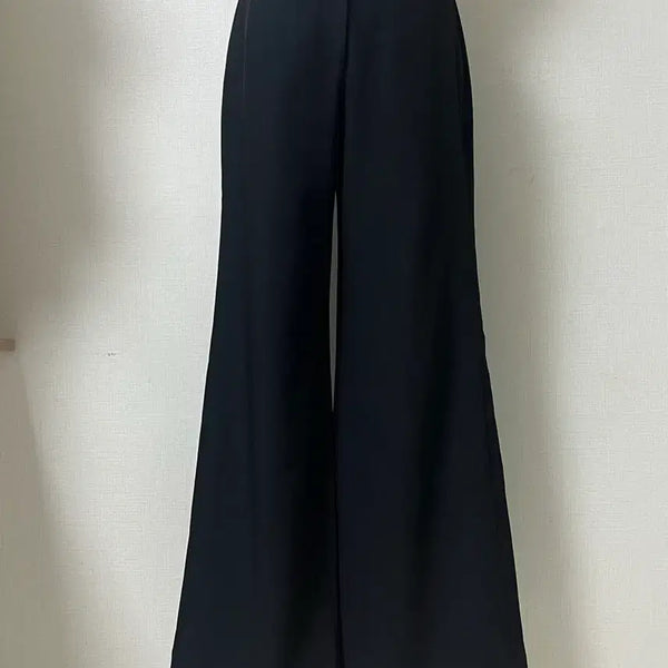 [BUNJANG] Lanvin Collection Black Wide Pants Size 67 / 24년랑방컬렉션 블랙 와이드 팬츠 67 완전 새옷급