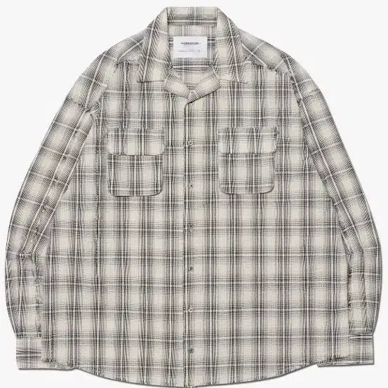 [BUNJANG] No Manual Seersucker White Check Shirt / 노메뉴얼 SEERSUCKER 화이트 체크 셔츠