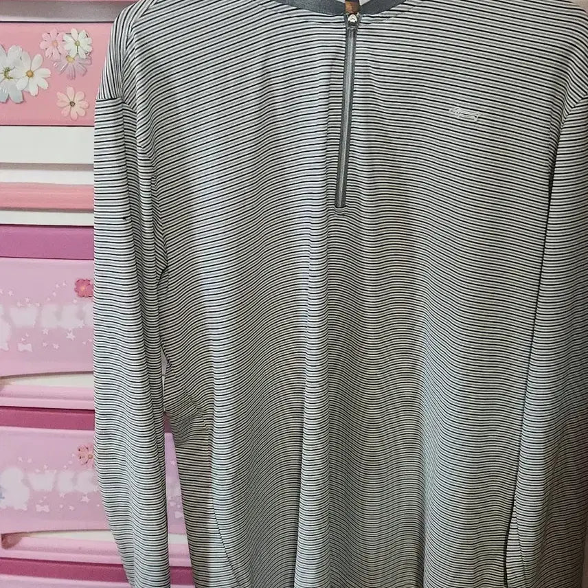 [BUNJANG] Louis Castel Striped Long-Sleeve T-Shirt / 루이까스텔집업 스트라이프 긴팔 티셔츠 세탁완료 편히입으실분