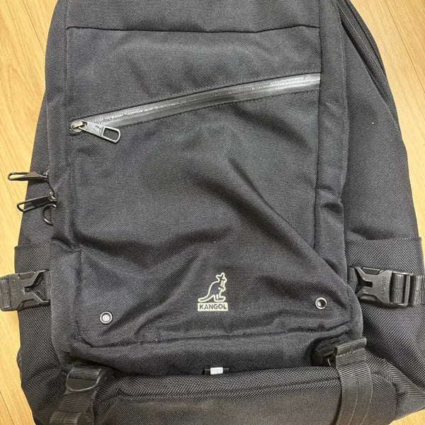 [BUNJANG] Kangol Backpack Black / 캉골 백팩 검정색