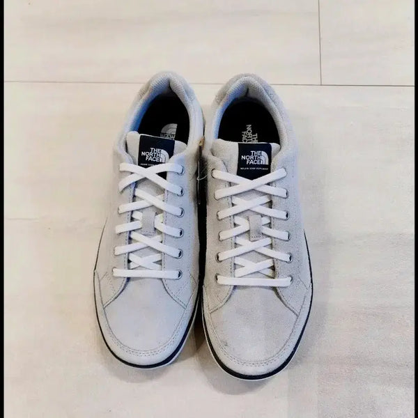 [BUNJANG] The North Face Suede Sneakers Light Grey / 노스페이스 스니커즈 라이트 그레이
