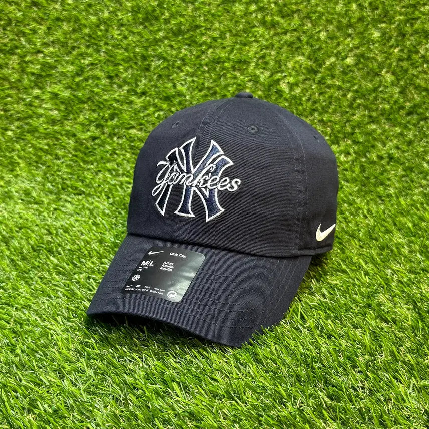 [BUNJANG] Nike MLB New York Yankees Double Logo Ball Cap / 나이키 모자 MLB 콜라보 양키스 더블 로고 볼캡