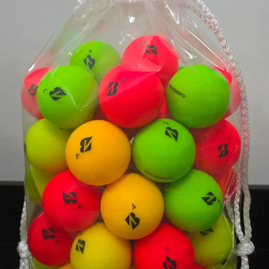 [BUNJANG] Bridgestone Grade A Matte Color Lost Golf Balls - 50pc Set / 브리지스톤 A급 무광 컬러 로스트볼 50구 중고골프공