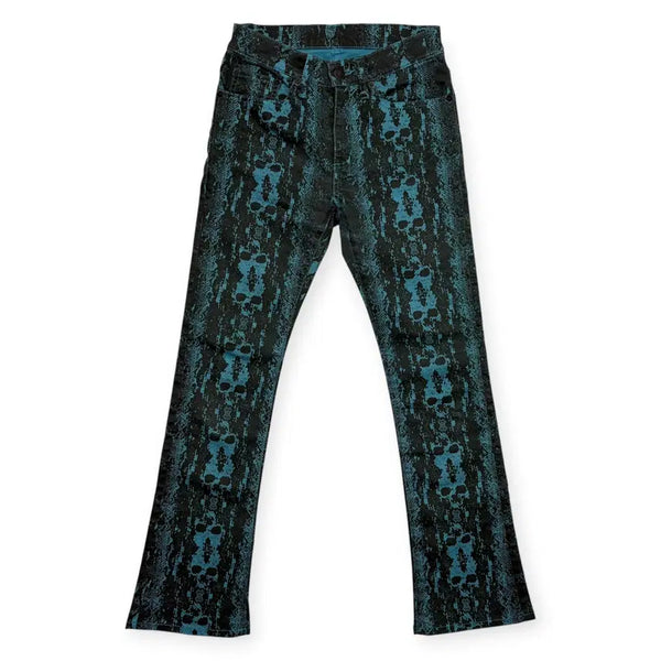 [BUNJANG] HYSTERIC GLAMOUR Patterned Bootcut Pants / 히스테릭글래머 패턴 부츠컷 바지 팬츠