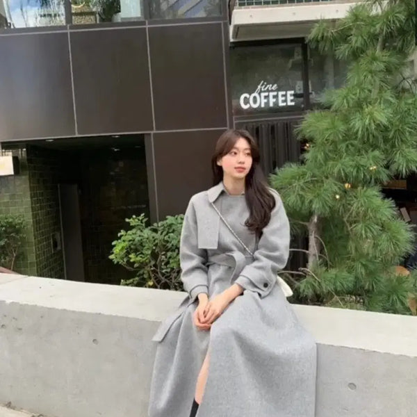 [BUNJANG] Leplaine Mui Cashmere Long Coat / 르플레인 무이 캐시미어 롱 코트