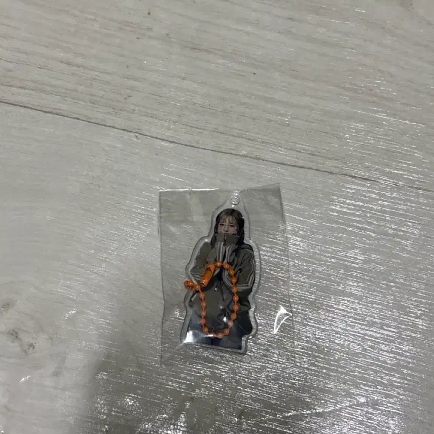 [BUNJANG] Idol Acrylic Keyring Orange Strap / 아이돌 아크릴 키링 오렌지끈