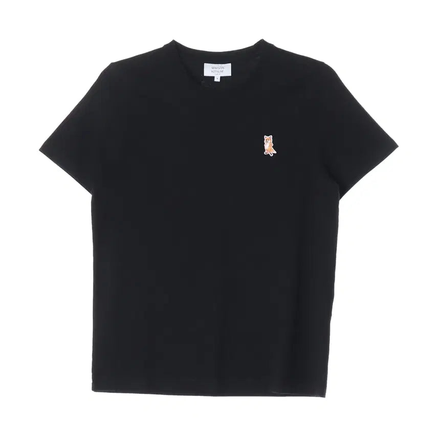 [BUNJANG] Maison Kitsuné 25SS Standing Fox Patch Cotton Round Short Sleeve T-shirt / 메종키츠네 25SS 스탠딩 폭스 패치 코튼 라운드 반팔 티셔츠
