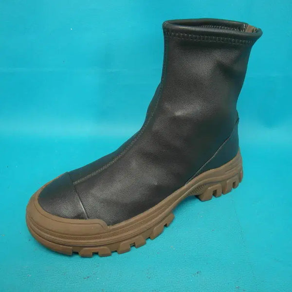 [BUNJANG] Vera Wang Zip-Up Ankle Boots / 245/pu6-672/베라왕 집업 앵클부츠/구제특별시
