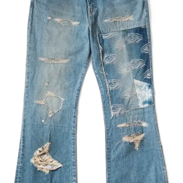 [BUNJANG] Kapital Okabello Bootcut Flare Denim - Size 36 / 구매) kapital 캐피탈 부츠컷 플레어 데님 오카벨보 36