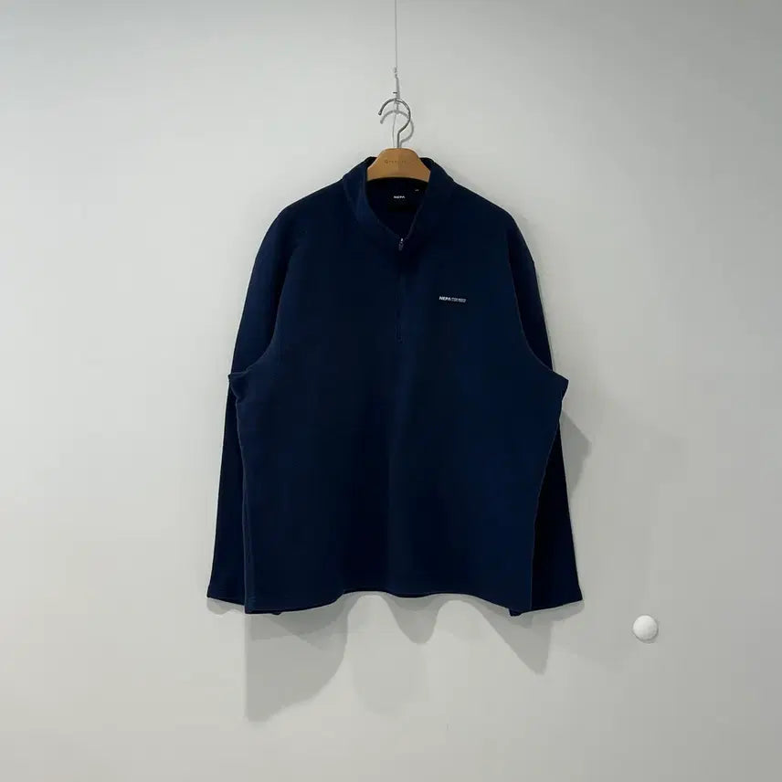 [BUNJANG] Nepa Half-Zip Fleece Navy / Nepa 네파 반집업 후리스