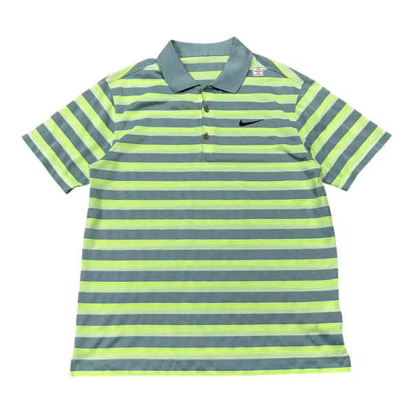 [BUNJANG] Nike Golf Stripe Collar Short Sleeve T-Shirt / (바배) 나이키 골프 스트라이프 카라 반팔티