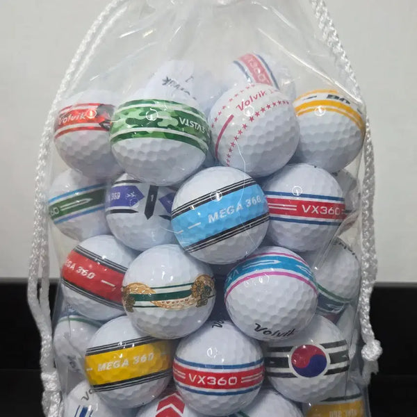 [BUNJANG] Volvik A-Grade 3-Piece 360 Lost Golf Balls (50 pcs) / 볼빅 A급 3피스 360 퍼터라인 로스트볼 50구 중고골프공