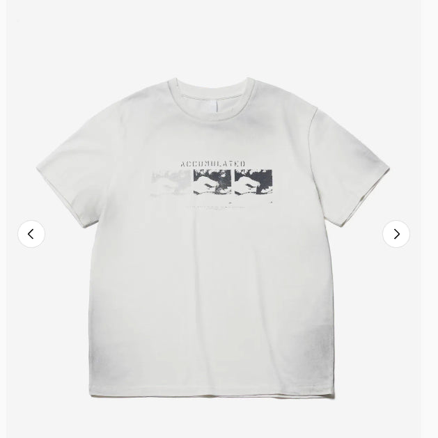 [BUNJANG] ESPie Accumulated Regular T-Shirt (Off White) XL / 에스파이 ACCUMULATED REGULAR T-SHIRT (OFF WHITE) 3(XL)