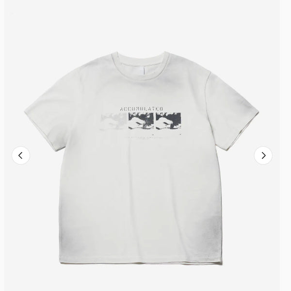 [BUNJANG] ESPie Accumulated Regular T-Shirt (Off White) XL / 에스파이 ACCUMULATED REGULAR T-SHIRT (OFF WHITE) 3(XL)