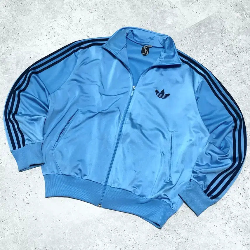 [BUNJANG] Adidas Firebird Jersey Sky Blue / 아디다스 파이어버드 져지 희귀 스카이블루 대장급
