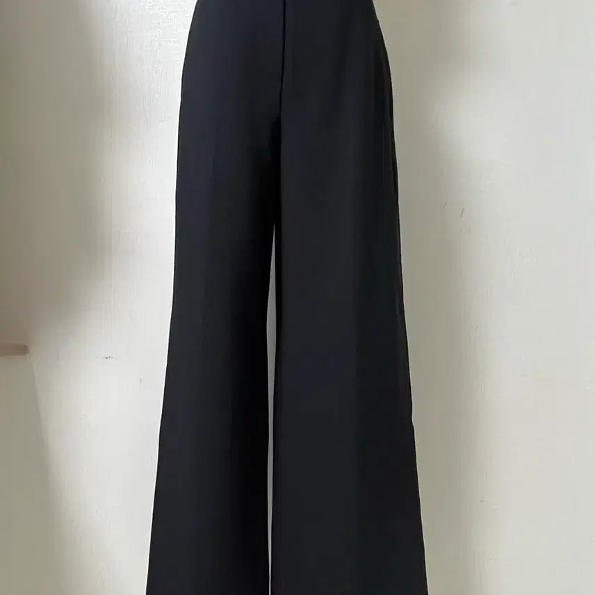 [BUNJANG] SYSTEM Black Wide Leg Pants Size 64 / 23년SYSTEM 시스템 블랙 와이드 팬츠 64 아주 새상품급