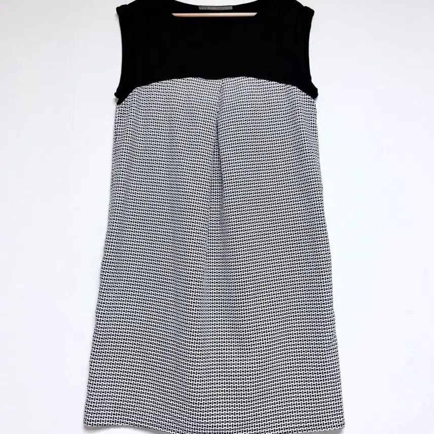 [BUNJANG] ZARA BASIC Black Tweed Contrast Dress L / ZARA BASIC 블랙 트위드 배색 원피스