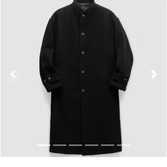 [BUNJANG] COOR Virgin Wool High-neck Coat Black / 쿠어 버진 울 하이넥 코트 블랙