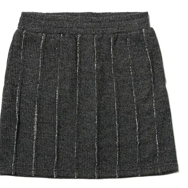 [BUNJANG] Cutting Sweat Skirt Black S / 컷팅 스웻 스커트 블랙s