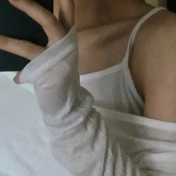 [BUNJANG] White Women's Sleeveless Top / 화이트 여자 나시