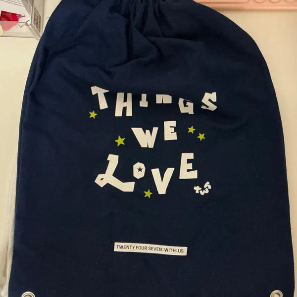 [BUNJANG] TWS 2025 Season's Greetings Drawstring Bag / 투어스 2025 시그  드로우스트링 백