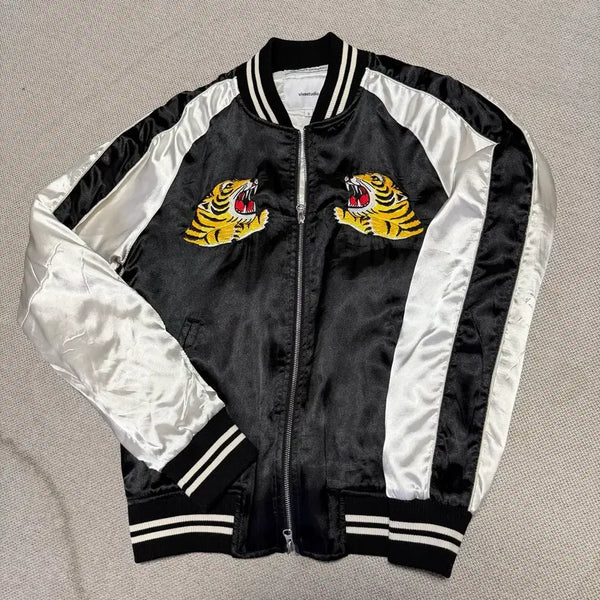 [BUNJANG] Vivastudio Tiger Embroidery Sukajan Jacket / 비바스튜디오 타이거 자수 스카쟌