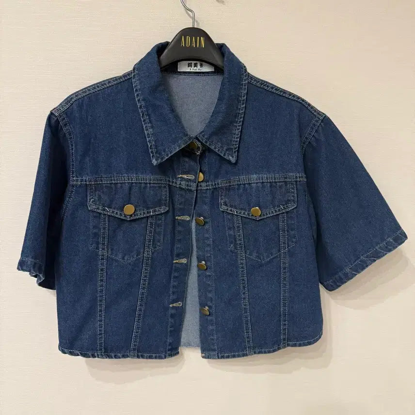 [BUNJANG] Short Denim Shirt / 숏 청 남방