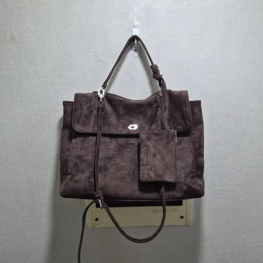 [BUNJANG] ANOTTE ANC Suede Nuah Bag Shoulder Bag / 아노에틱 ANC 스웨이드 누아 백 숄더백