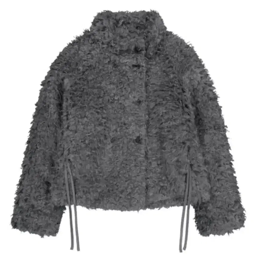 [BUNJANG] Coyseio Hairy Fur Jacket Dark Grey / Coyseio hairy fur jacket dark grey
