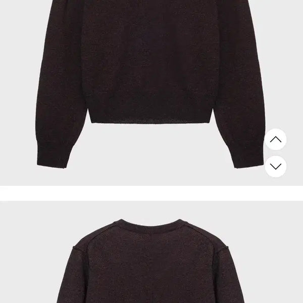 [BUNJANG] Tenneb V-Neck Knit Pullover Brown / 테뉴브 브라운 V넥 니트 풀오버