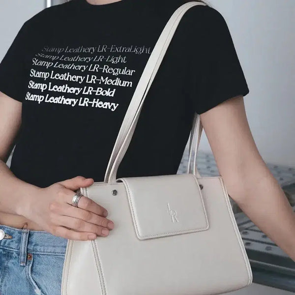 [BUNJANG] Leatherry Vaulted Square Shoulder Bag / 레더리 볼티드 스퀘어 숄더백
