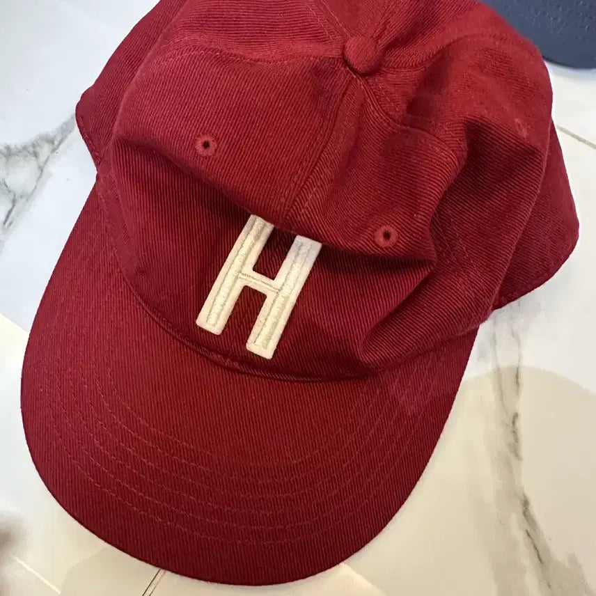 [BUNJANG] Teo Storez H-Cap L Burgundy Embroidered Baseball Cap / 테프스토어즈 h캡 L
