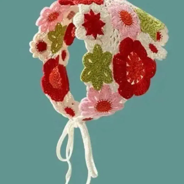 [BUNJANG] Flower Pattern Bandana / 새상품) 반다나, 두건