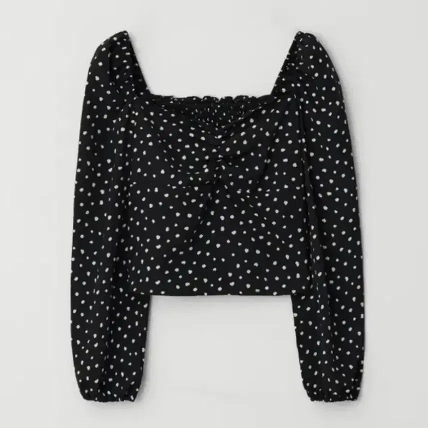 [BUNJANG] JENIO Lovely Dot Blouse Black M / 제니오 러블리 도트 블라우스 블랙 m