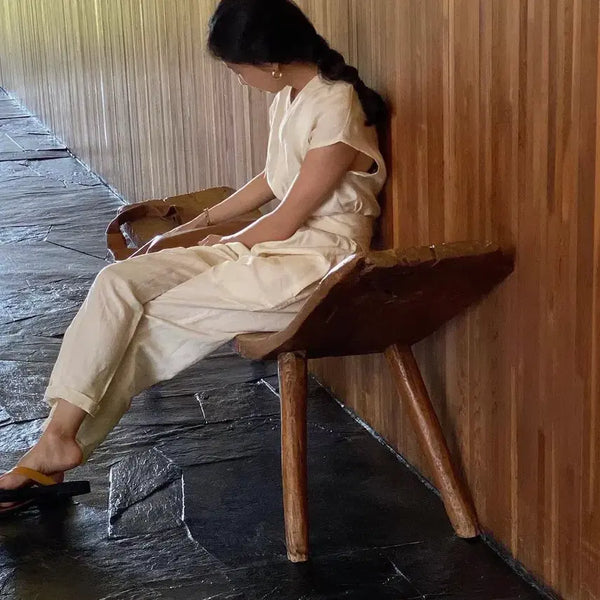 [BUNJANG] URBANIC30 Linen Jumpsuit Ivory / 얼바닉30 린넨 점프 수트 아이보리