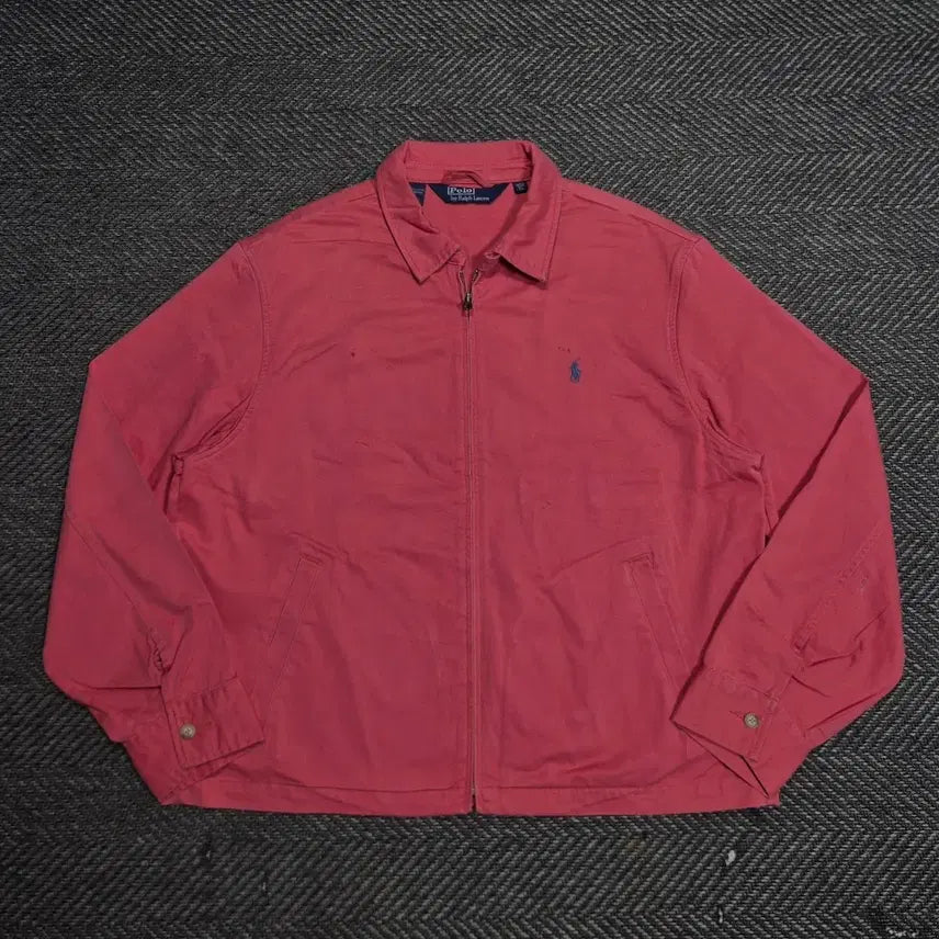 [BUNJANG] Polo Ralph Lauren 90s Harrington Jacket Pink / [XL]90s 폴로 해링턴 핑크-B192