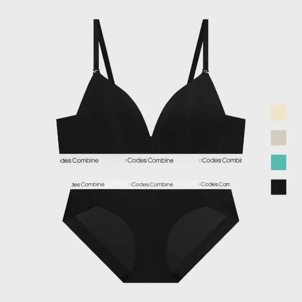[BUNJANG] Code:Kodez Combi Aero Cool Triangle Logo Bralette Black S / 코데즈컴바인 에어로쿨 트라이앵글 로고 브라렛 블랙