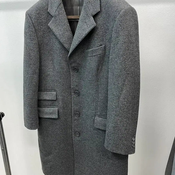 [BUNJANG] Burberry Classic Grey Wool Coat / 105) 버버리 클래식 그레이코트