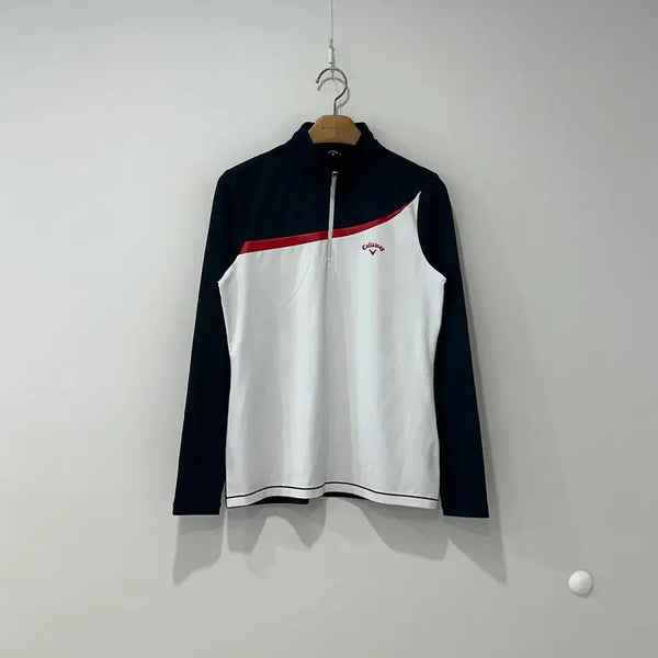 [BUNJANG] Callaway Half-Zip Long Sleeve Shirt / Callaway 캘러웨이 반집업 롱슬리브