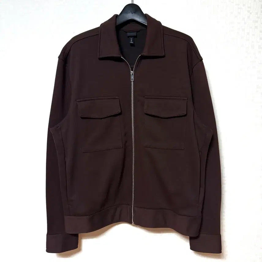 [BUNJANG] H&M Brown Blouson Zip-Up Jacket (L) / [L,100]hnm 흐앤므 블루종 집업 자켓 브라운