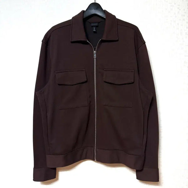 [BUNJANG] H&M Brown Blouson Zip-Up Jacket (L) / [L,100]hnm 흐앤므 블루종 집업 자켓 브라운