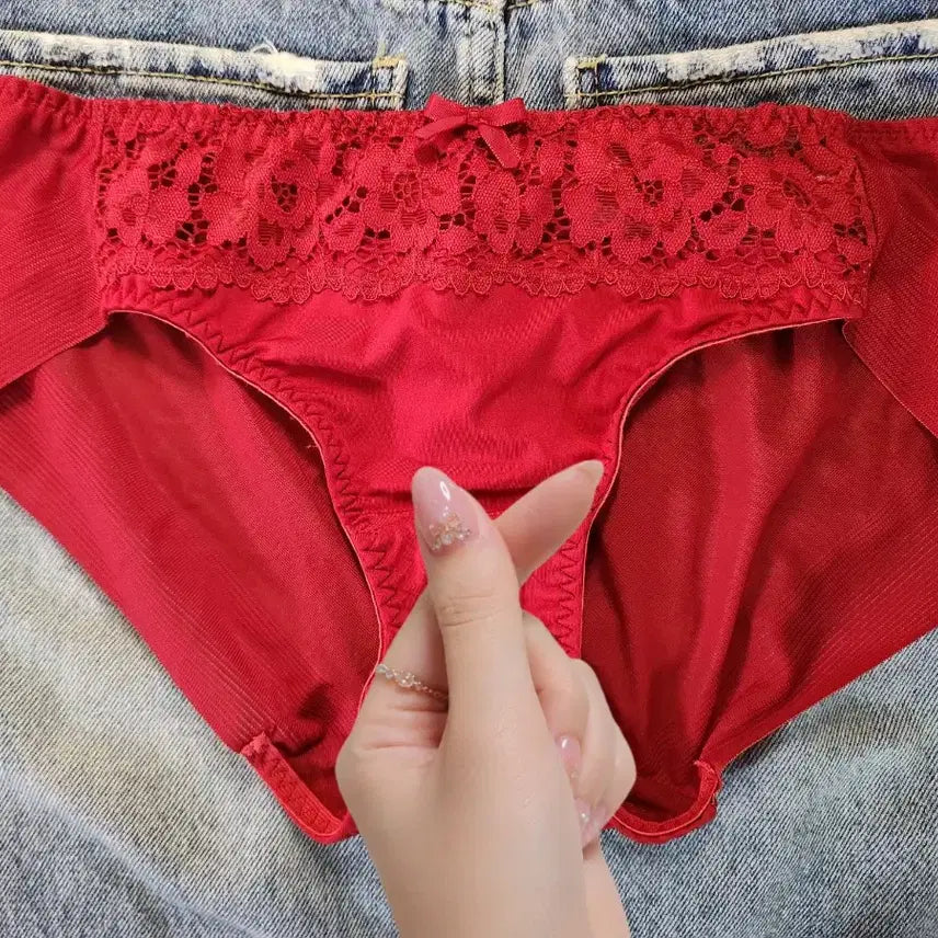 [BUNJANG] Red Lace Panty / (중고) 레드 레이스 팬티 속옷