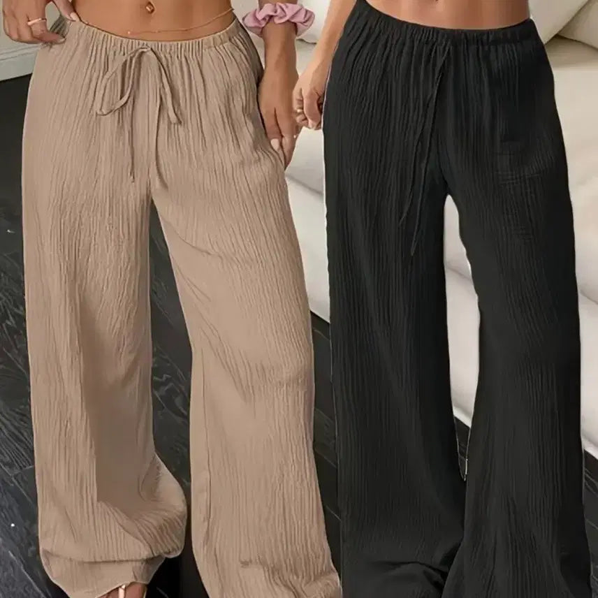 [BUNJANG] Pleated Wide Pants / 와이드 플리츠 와이드 팬츠 .새상품